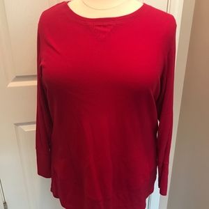 Sejour Fucsia Pink LongSleeve Plus Size Sweater